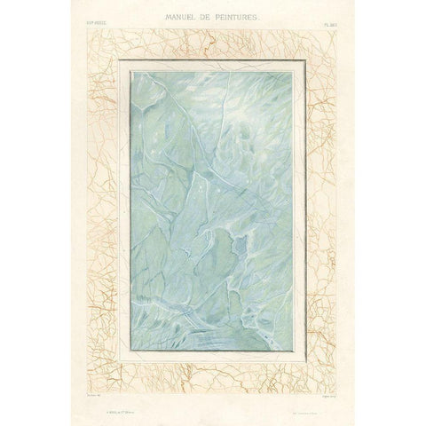 Marble Varieties IX Black Modern Wood Framed Art Print with Double Matting by Baxter Mill Archive