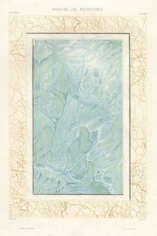 Marble Varieties IX White Modern Wood Framed Art Print with Double Matting by Baxter Mill Archive