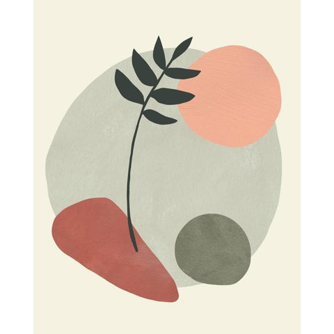 Spring Tea I White Modern Wood Framed Art Print by Green, Jacob