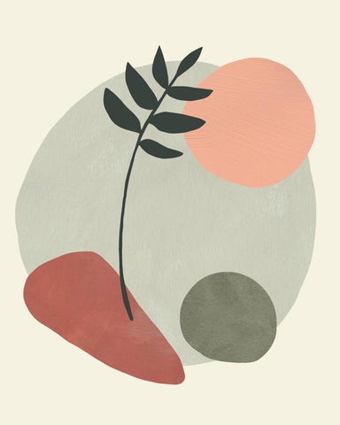 Spring Tea I White Modern Wood Framed Art Print with Double Matting by Green, Jacob