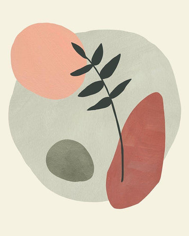 Spring Tea II Black Ornate Wood Framed Art Print with Double Matting by Green, Jacob