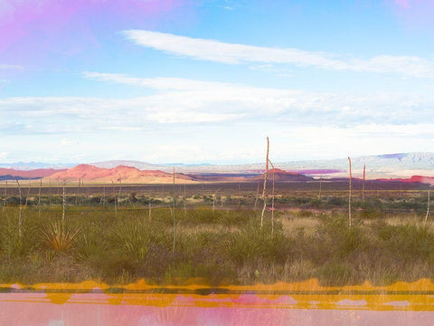 West Texas Scapes II White Modern Wood Framed Art Print with Double Matting by Quintero, Sonja