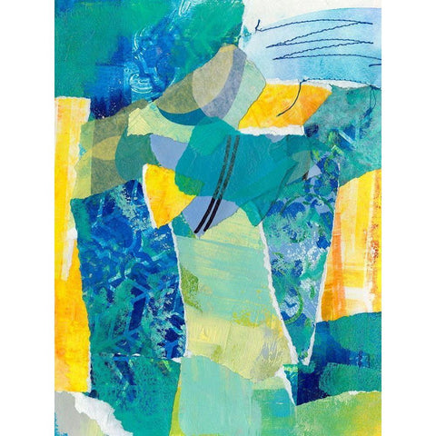 Reclaimed Collage IV White Modern Wood Framed Art Print by Moore, Regina