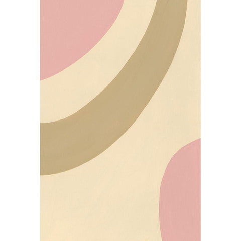 Organic Neutral II Black Modern Wood Framed Art Print by Moore, Regina