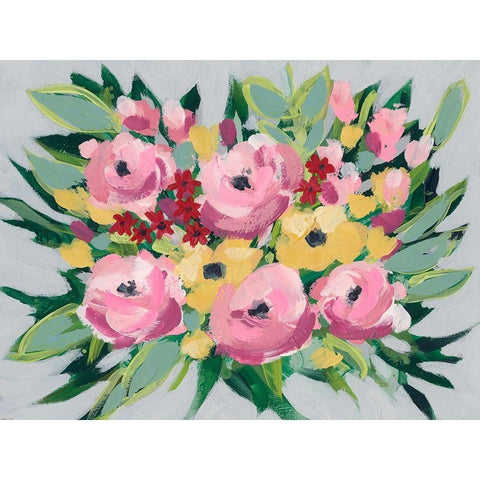 Spring Array I Gold Ornate Wood Framed Art Print with Double Matting by Moore, Regina