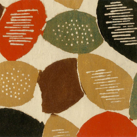 Ovoid Motif II Black Modern Wood Framed Art Print by Baxter Mill Archive