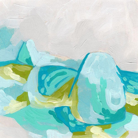 Geode Vista I White Modern Wood Framed Art Print by Vess, June Erica