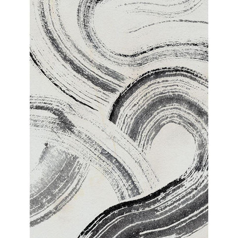 Zen Flow I White Modern Wood Framed Art Print by Parker, Jennifer Paxton