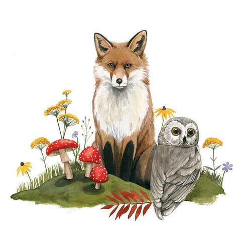 September Forest II Black Modern Wood Framed Art Print by Popp, Grace