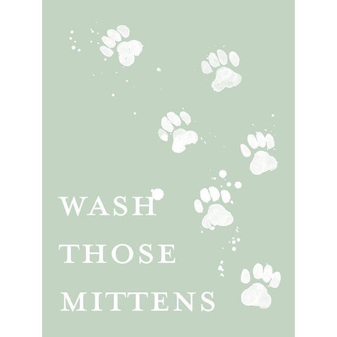 Wash Your Paws IV Black Modern Wood Framed Art Print with Double Matting by Popp, Grace