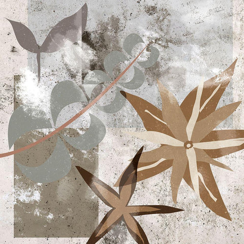 Autumn Forest I White Modern Wood Framed Art Print with Double Matting by Wang, Melissa