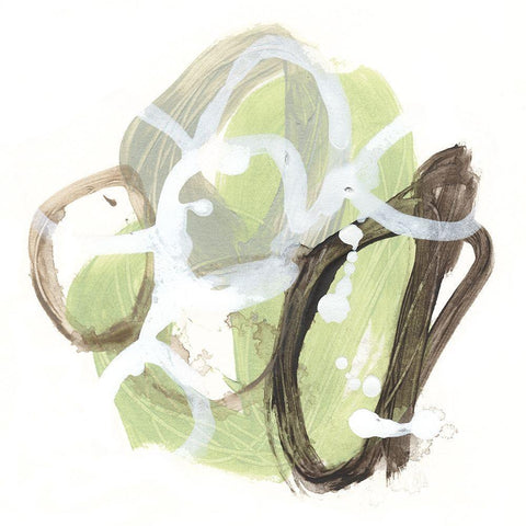 Verdigris Circuit III Black Modern Wood Framed Art Print by Vess, June Erica