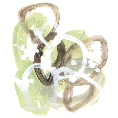 Verdigris Circuit IV Black Modern Wood Framed Art Print with Double Matting by Vess, June Erica