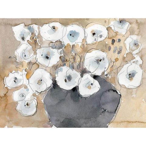 Another White Blossom I White Modern Wood Framed Art Print by Dixon, Samuel