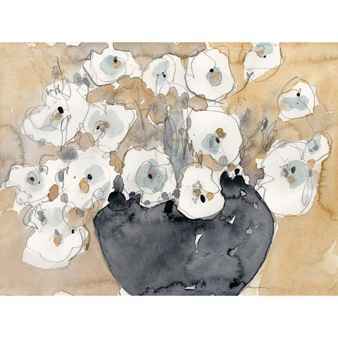 Another White Blossom II White Modern Wood Framed Art Print by Dixon, Samuel