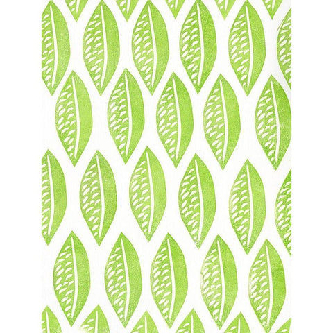 Lino Leaf I White Modern Wood Framed Art Print by Moore, Regina