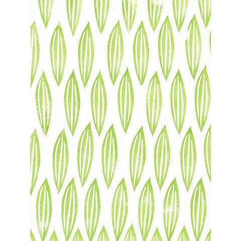 Lino Leaf III White Modern Wood Framed Art Print by Moore, Regina