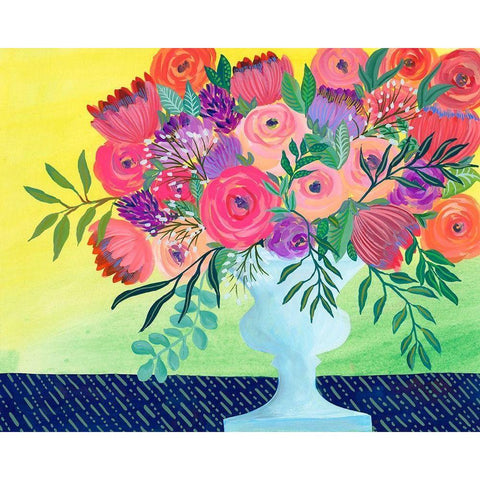 Imaginary Floral I Black Modern Wood Framed Art Print with Double Matting by Moore, Regina