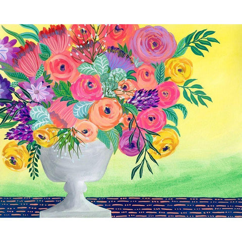 Imaginary Floral II Gold Ornate Wood Framed Art Print with Double Matting by Moore, Regina