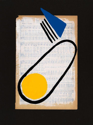 Vivid Order III White Modern Wood Framed Art Print with Double Matting by Moore, Regina