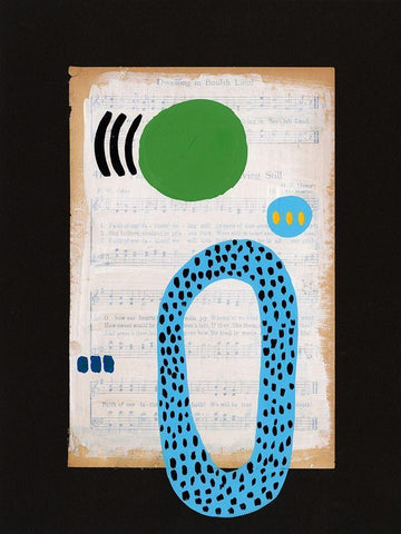 Vivid Order V White Modern Wood Framed Art Print with Double Matting by Moore, Regina