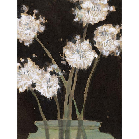 Dandy Lions II White Modern Wood Framed Art Print by Dixon, Samuel