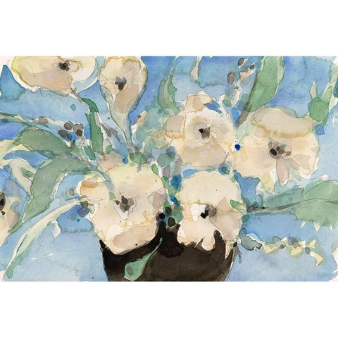 Potted Fragrant II Black Modern Wood Framed Art Print by Dixon, Samuel