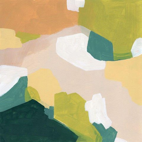 Field Survey II Black Ornate Wood Framed Art Print with Double Matting by Vess, June Erica