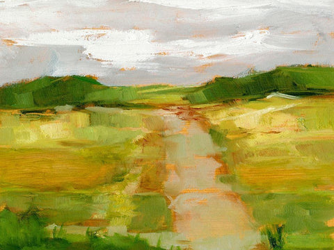 Over the Horizon III White Modern Wood Framed Art Print with Double Matting by Harper, Ethan