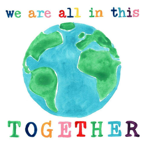 Rainbow Hope II White Modern Wood Framed Art Print with Double Matting by Vess, June Erica