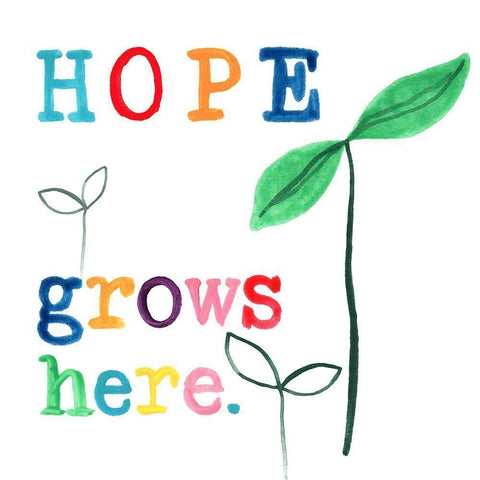 Rainbow Hope III White Modern Wood Framed Art Print by Vess, June Erica