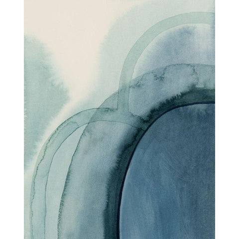 Spools II Black Modern Wood Framed Art Print with Double Matting by Popp, Grace