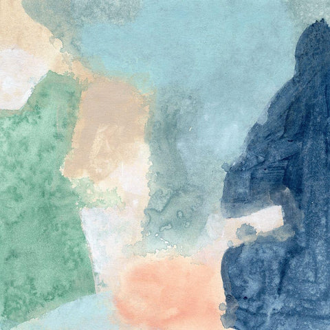 Sea Patch II Gold Ornate Wood Framed Art Print with Double Matting by Vess, June Erica