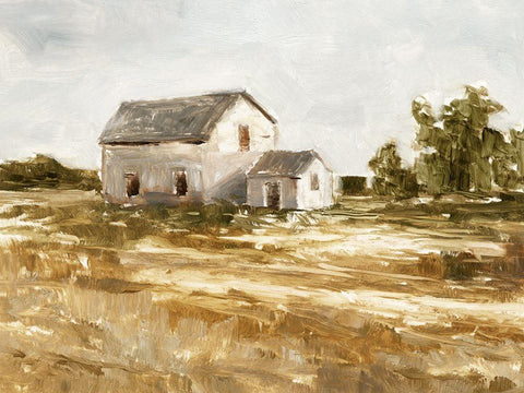 Country Harvest I White Modern Wood Framed Art Print with Double Matting by Harper, Ethan