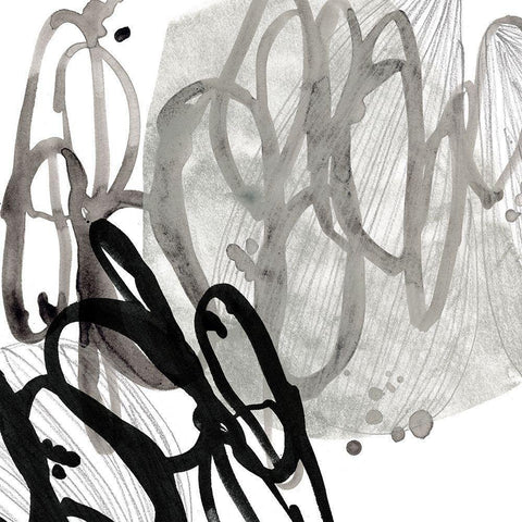 Cellular Journey I Black Modern Wood Framed Art Print by Vess, June Erica