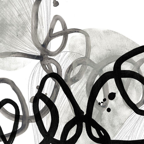 Cellular Journey II White Modern Wood Framed Art Print by Vess, June Erica