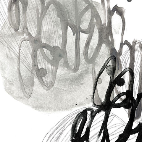 Cellular Journey III White Modern Wood Framed Art Print with Double Matting by Vess, June Erica