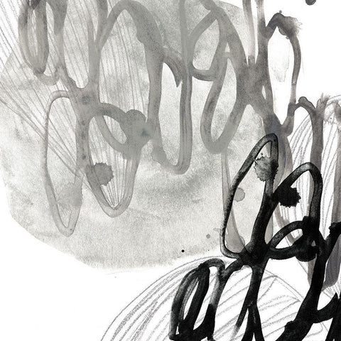 Cellular Journey III White Modern Wood Framed Art Print by Vess, June Erica