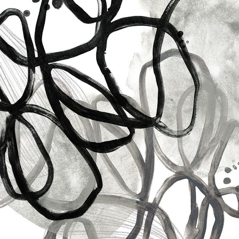 Cellular Journey VI Black Ornate Wood Framed Art Print with Double Matting by Vess, June Erica