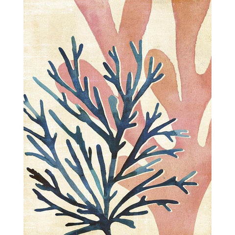 Chromatic Sea Tangle I Black Modern Wood Framed Art Print with Double Matting by Warren, Annie