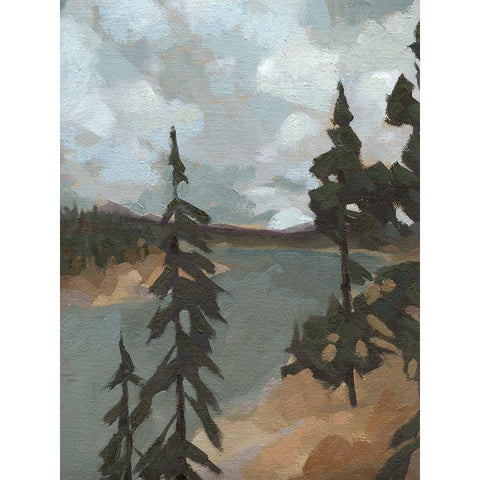 Yellowstone River I Black Modern Wood Framed Art Print with Double Matting by Green, Jacob