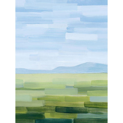 Green County II Black Modern Wood Framed Art Print with Double Matting by Popp, Grace