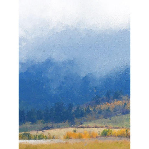 Mountain Mist I Gold Ornate Wood Framed Art Print with Double Matting by Vest, Chris