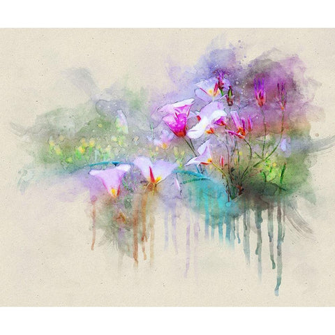 Sego Lilies White Modern Wood Framed Art Print by Vest, Chris