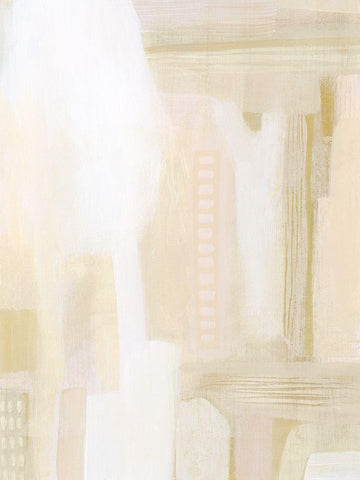 Urban Peach I White Modern Wood Framed Art Print with Double Matting by Popp, Grace