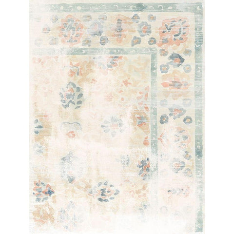 Antique Textile Swatch II Black Modern Wood Framed Art Print with Double Matting by Vess, June Erica