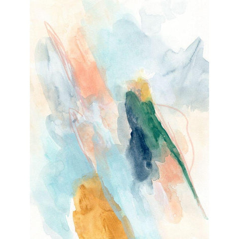 Sky Strike II White Modern Wood Framed Art Print by Vess, June Erica