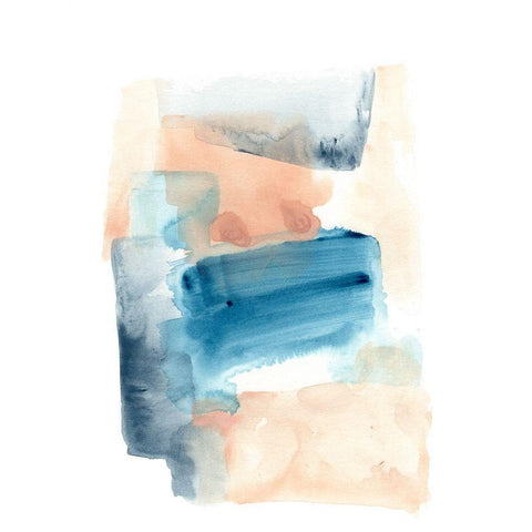 Wave Stack II White Modern Wood Framed Art Print by Vess, June Erica