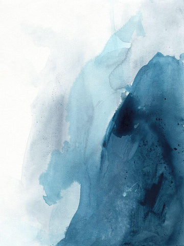 Wave Agate II White Modern Wood Framed Art Print with Double Matting by Vess, June Erica