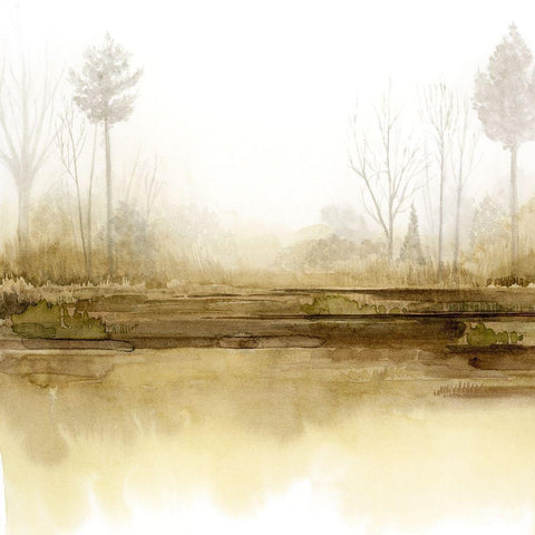 Golden Season II Gold Ornate Wood Framed Art Print with Double Matting by Popp, Grace